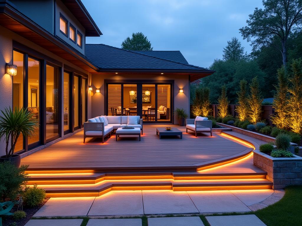 Custom deck construction with eco-friendly materials