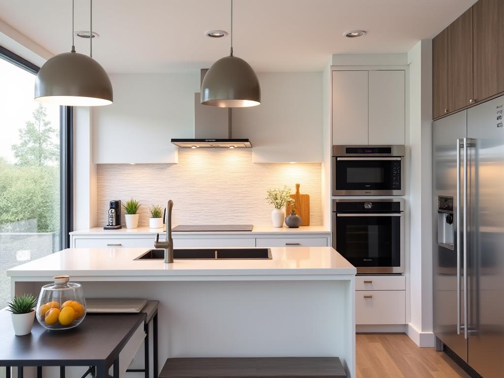 Comprehensive kitchen renovation with smart appliances